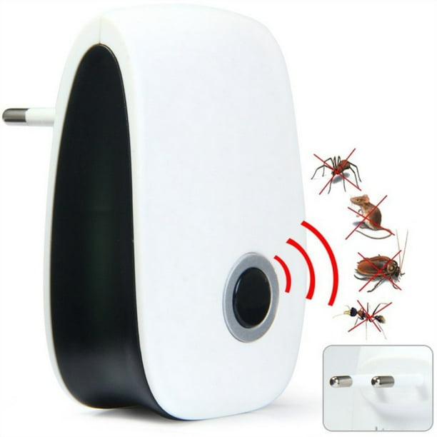 2PCS Electronic Plug In Repeller for Insects & Rodents Roaches Ants Mosquitoes Environment-friendly Mice Spiders pest repeller Flies Bugs Repel Mice Pest Control Ultrasonic Repellent